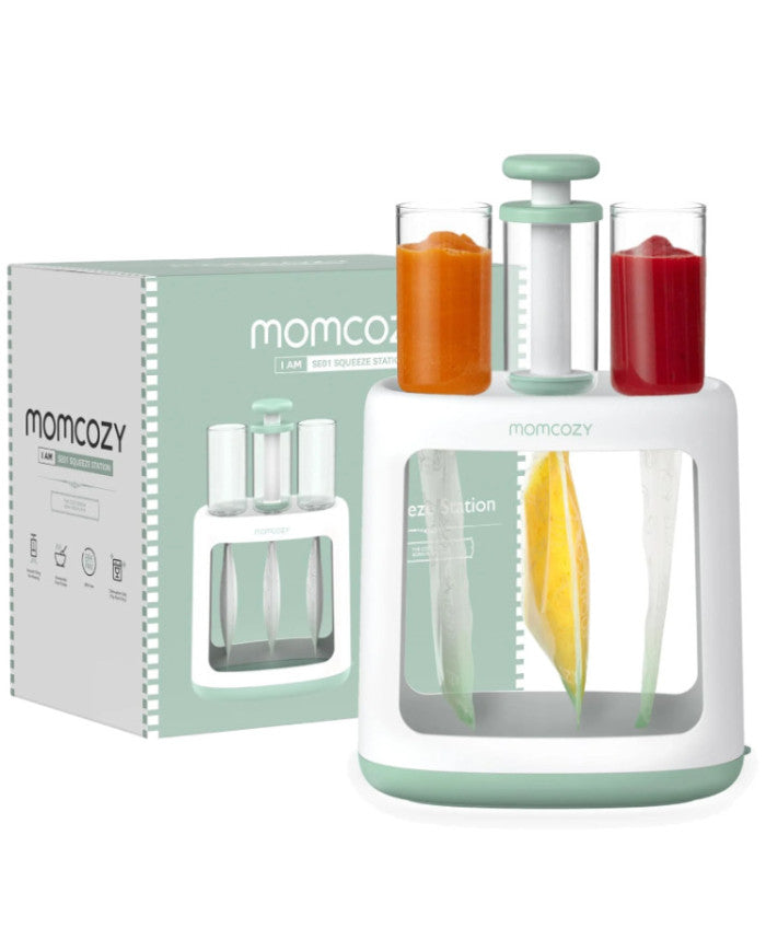 Momcozy kūdikių maisto maišelių užpildymo tyrelėmis įrenginys