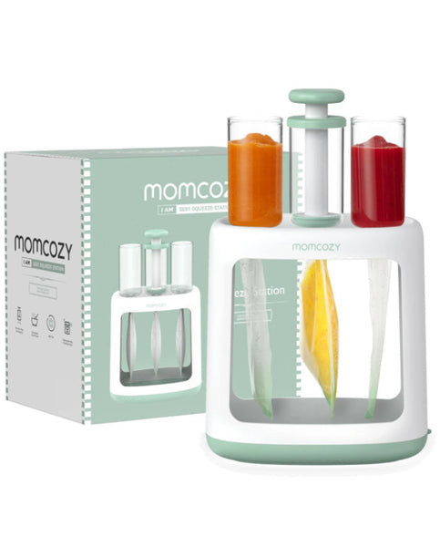 Momcozy kūdikių maisto maišelių užpildymo tyrelėmis įrenginys