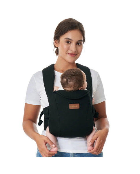 Momcozy ergonominė kūdikių nešioklė Weesnug, cotton black