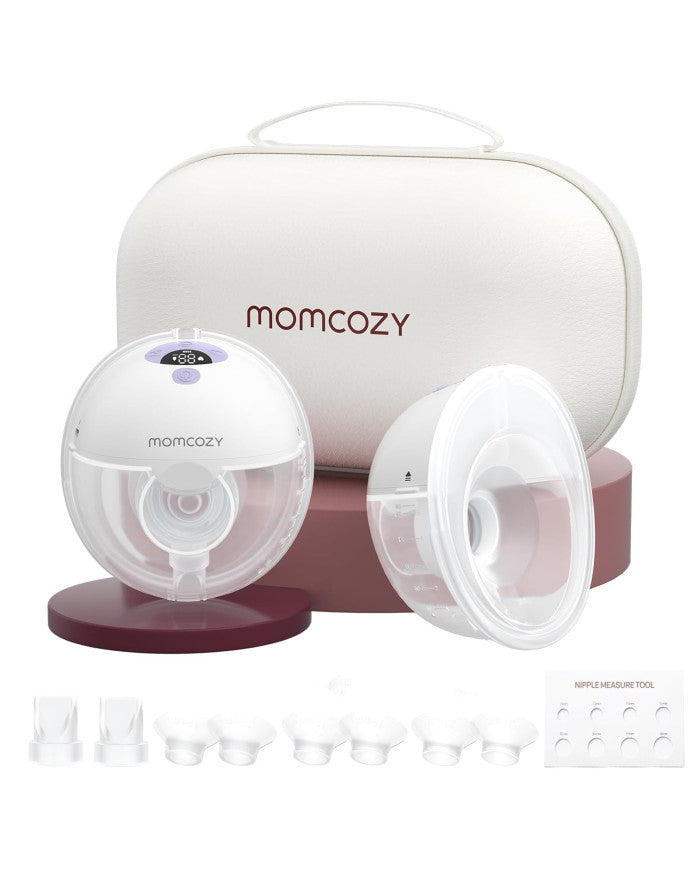 Momcozy dvigubas nešiojamas belaidis pientraukis M5, purpurinis
