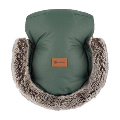 Žieminės pirštinės ant vežimėlio PETITE&MARS Furry - Veritable Khaki