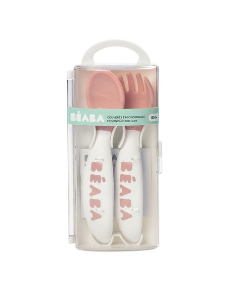 Beaba ergonomiški stalo įrankiai, +8 mėn., old pink