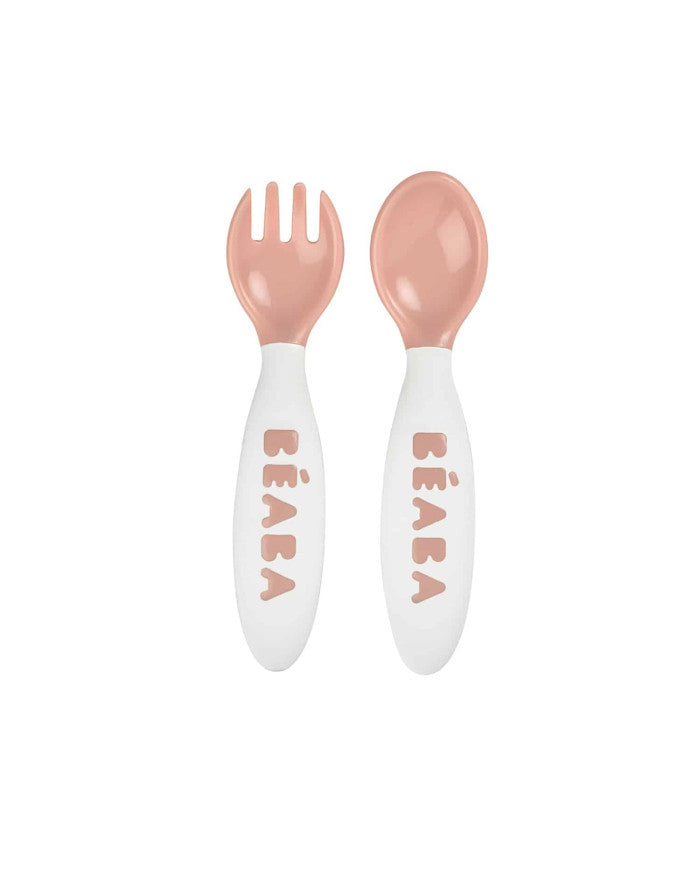 Beaba ergonomiški stalo įrankiai, +8 mėn., old pink