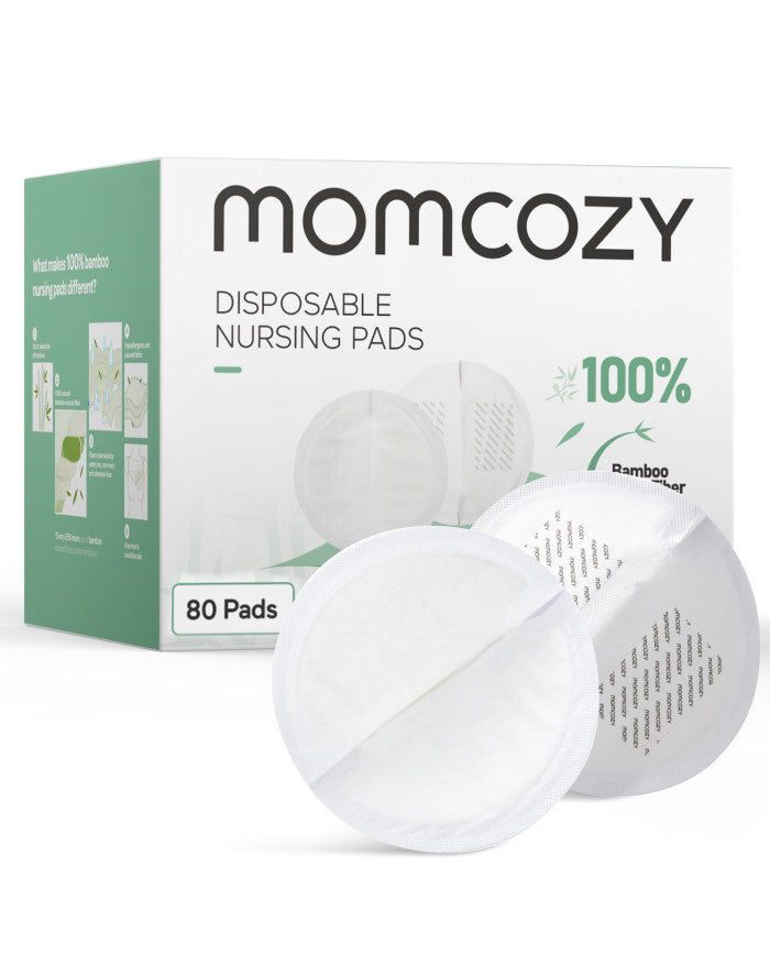 Momcozy vienkartiniai liemenėlės įdėklai iš bambuko pluošto, 80 vnt.