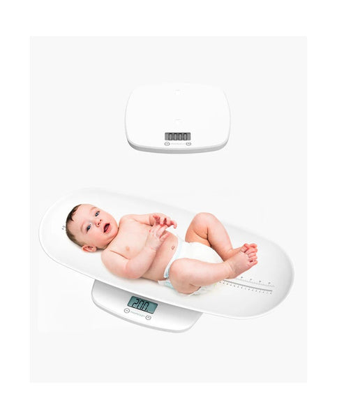 Momcozy daugiafunkcinės elektrinės kūdikių svarstyklės 2in1 su ūgio matavimo funkcija