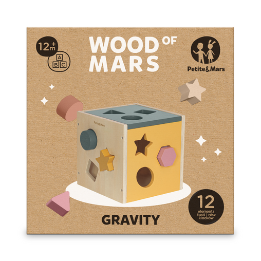 PETITE&MARS Medinis žaislas Gravity Wood of Mars 12m+
