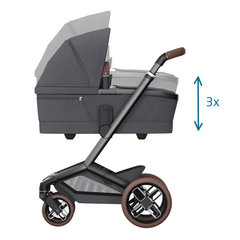 Maxi Cosi Fame vežimėlis 2in1 - Twillic Graphite