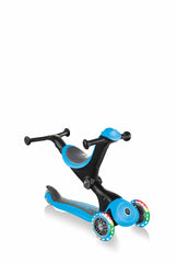 Globber paspirtukas Go Up Deluxe Lights - Mėlynas