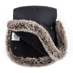Žieminės pirštinės ant vežimėlio PETITE&MARS Furry - Forever Black