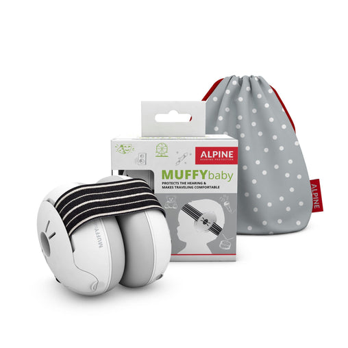 Muffy Baby Rose triukšmą slopinančios ausinės kūdikiams - Grey