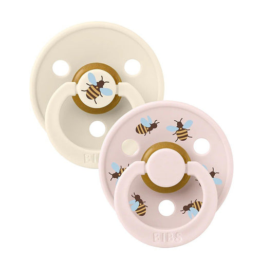 BIBS čiulptukų rinkinys 2 vnt. 1 dydis 0-6 mėn. spalva- Bumblebee ivory mix