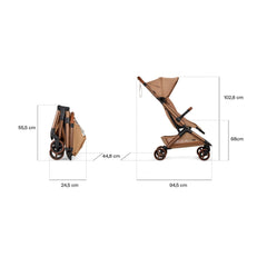 Bugaboo x Stella McCartney Butterfly 2 sportinis vežimėlis Tobacco Brown