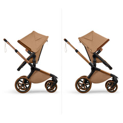 Bugaboo x Stella McCartney Fox 5 Renew 2in1 vežimėlis Tobacco Brown