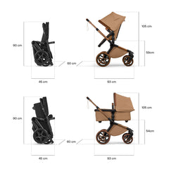 Bugaboo x Stella McCartney Fox 5 Renew 2in1 vežimėlis Tobacco Brown