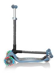 Globber paspirtukas Go Up Deluxe Lights - Pilkai mėlynas