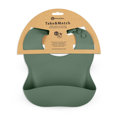 PETITE&MARS silikoninis seilinukas Take&Match 6 mėn.+(misty green)