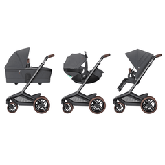 Maxi Cosi Fame vežimėlis 2in1 - Twillic Graphite