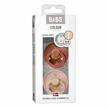 BIBS čiulptukų rinkinys 2 vnt. 1 dydis 0-6 mėn. spalva- Woodchuck/Blush