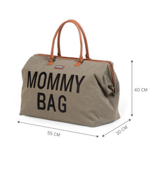 Childhome didelis mamos krepšys Mommy bag, Canvas Khaki