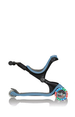 Globber paspirtukas Go Up Deluxe Lights - Pilkai mėlynas