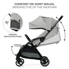 Kinderkraft sportinis vežimėlis Apino -Dove Grey KSAPIN00GRY0000