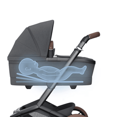 Maxi Cosi Fame vežimėlis 2in1 - Twillic Graphite