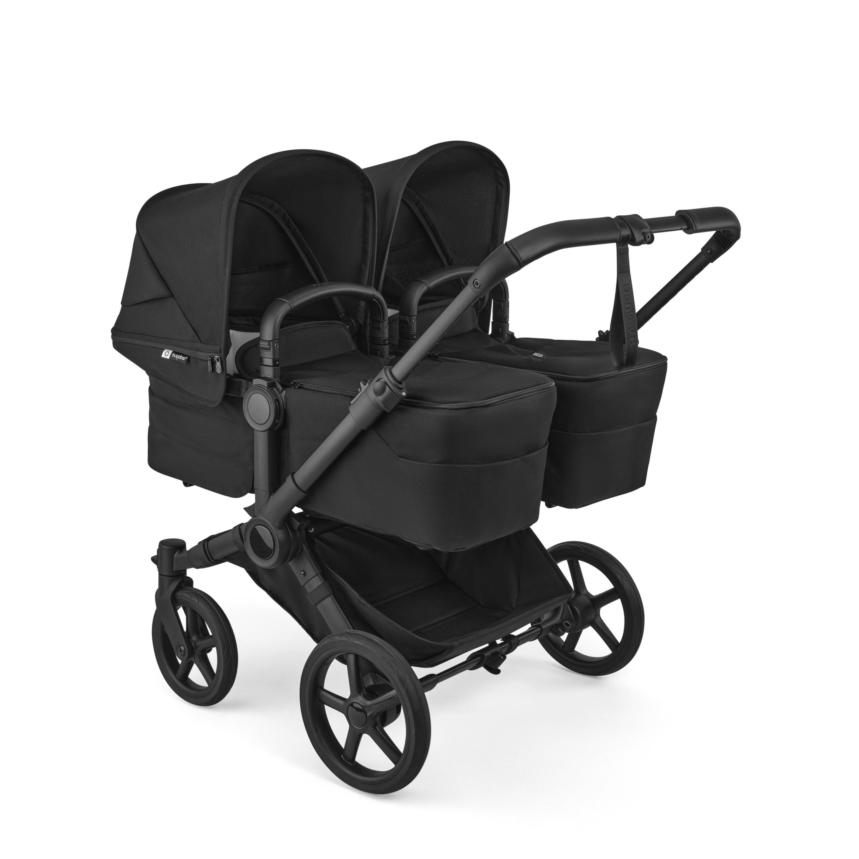 Bugaboo Donkey 6 Twins  vežimėlis dvynukams - Heritage Black