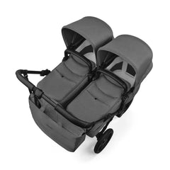 Bugaboo Donkey 6 Twins  vežimėlis dvynukams - Moon Grey