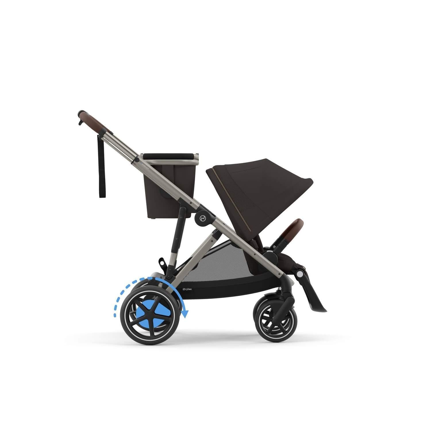 CYBEX e-Gazelle S vežimėlis, Chocolate Brown