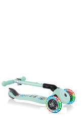Globber paspirtukas Junior Foldable Lights - Mėtinis