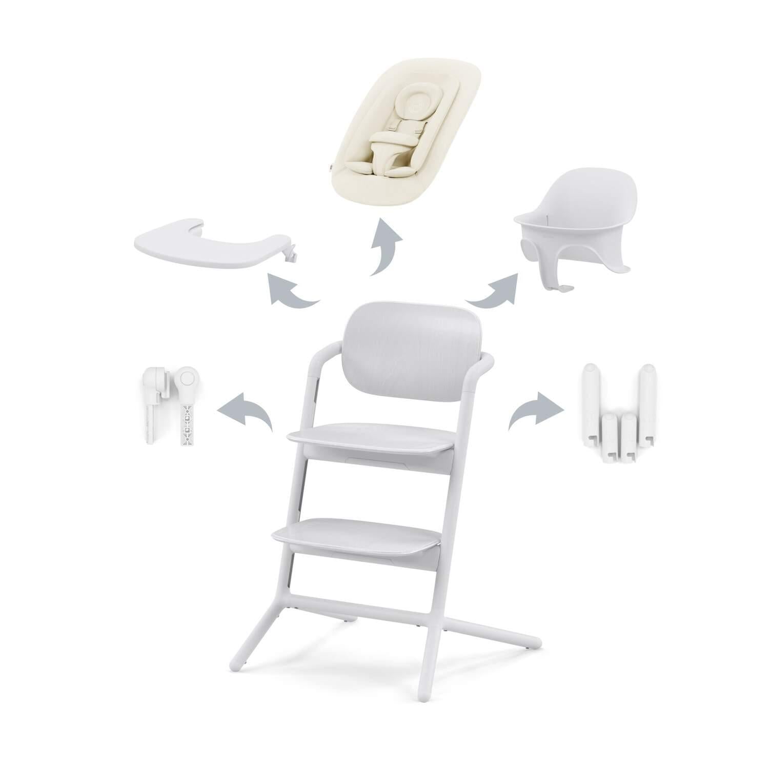 Maitinimo kėdutė Cybex - Lemo 4 in1 - Spalva - All White