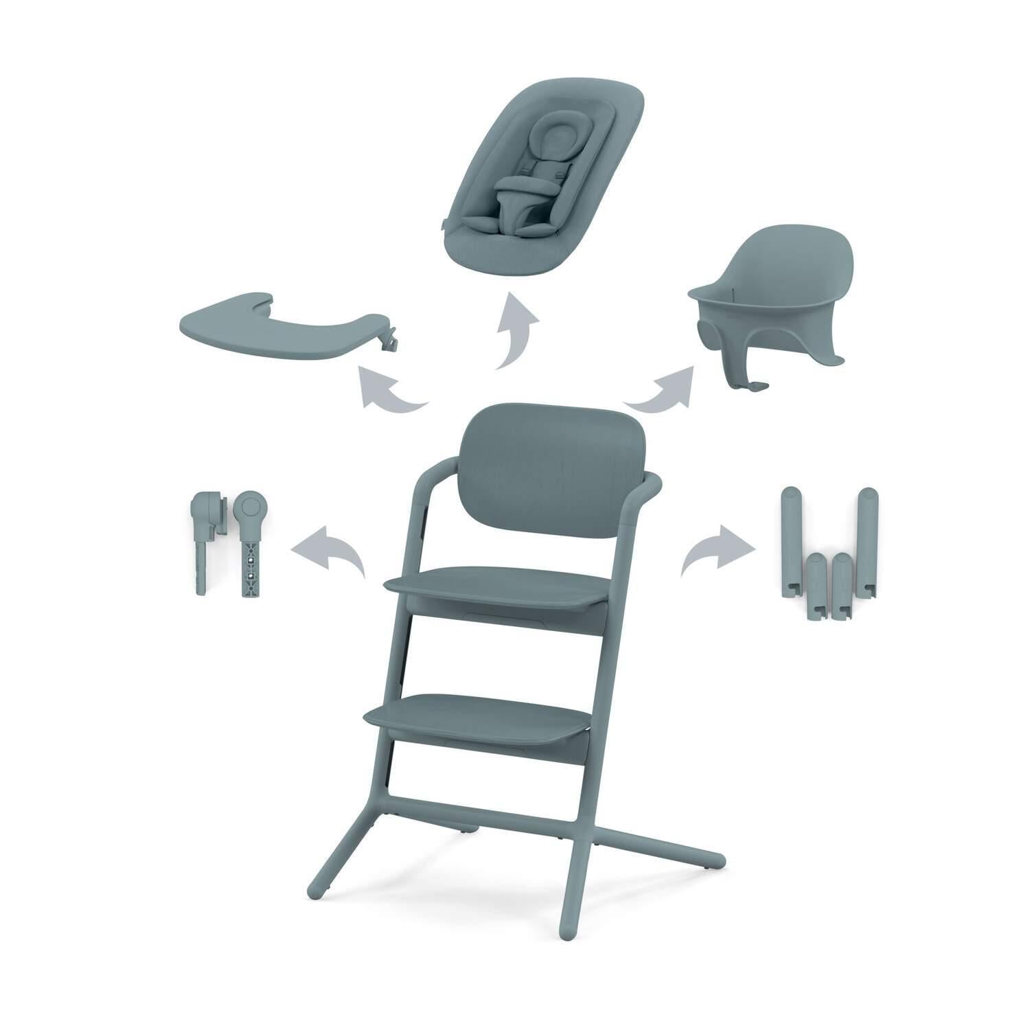 Maitinimo kėdutė Cybex - Lemo 4 in1 - Spalva - Stone Blue