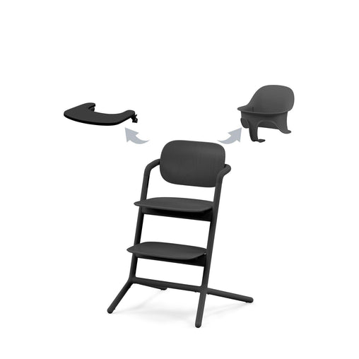 Maitinimo kėdutė Cybex - Lemo 3 in1 Set - Spalva - Stunning Black