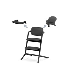 Maitinimo kėdutė Cybex - Lemo 3 in1 Set - Spalva - Stunning Black