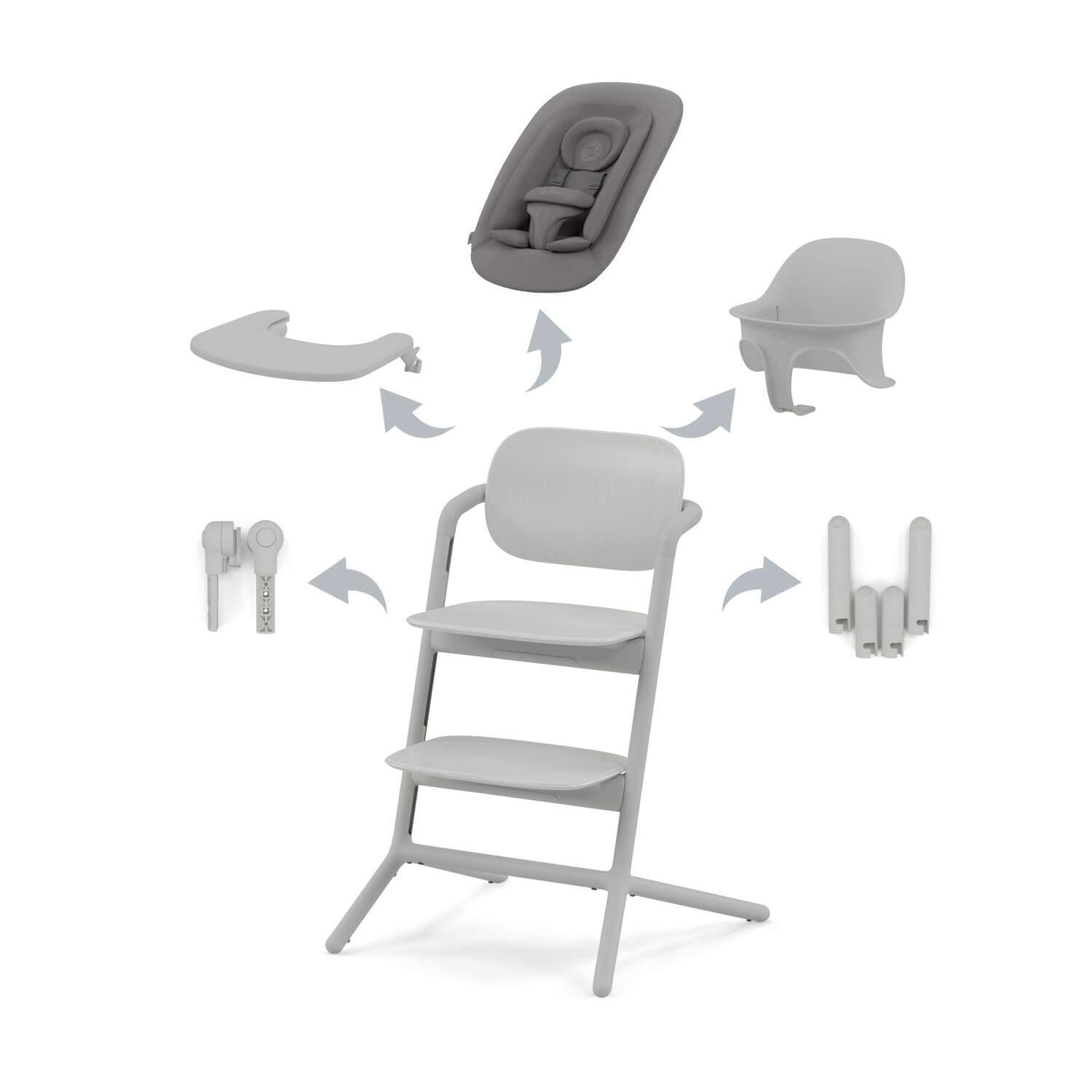 Maitinimo kėdutė Cybex - Lemo 4 in1 - Spalva - Suede Grey