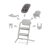 Maitinimo kėdutė Cybex - Lemo 4 in1 - Spalva - Suede Grey