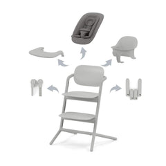Maitinimo kėdutė Cybex - Lemo 4 in1 - Spalva - Suede Grey