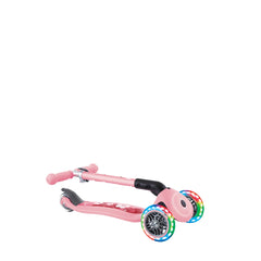 Globber paspirtukas Junior Foldable Lights - Pastelinis rožinis