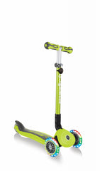 Globber paspirtukas Go Up Deluxe Lights - Žalias