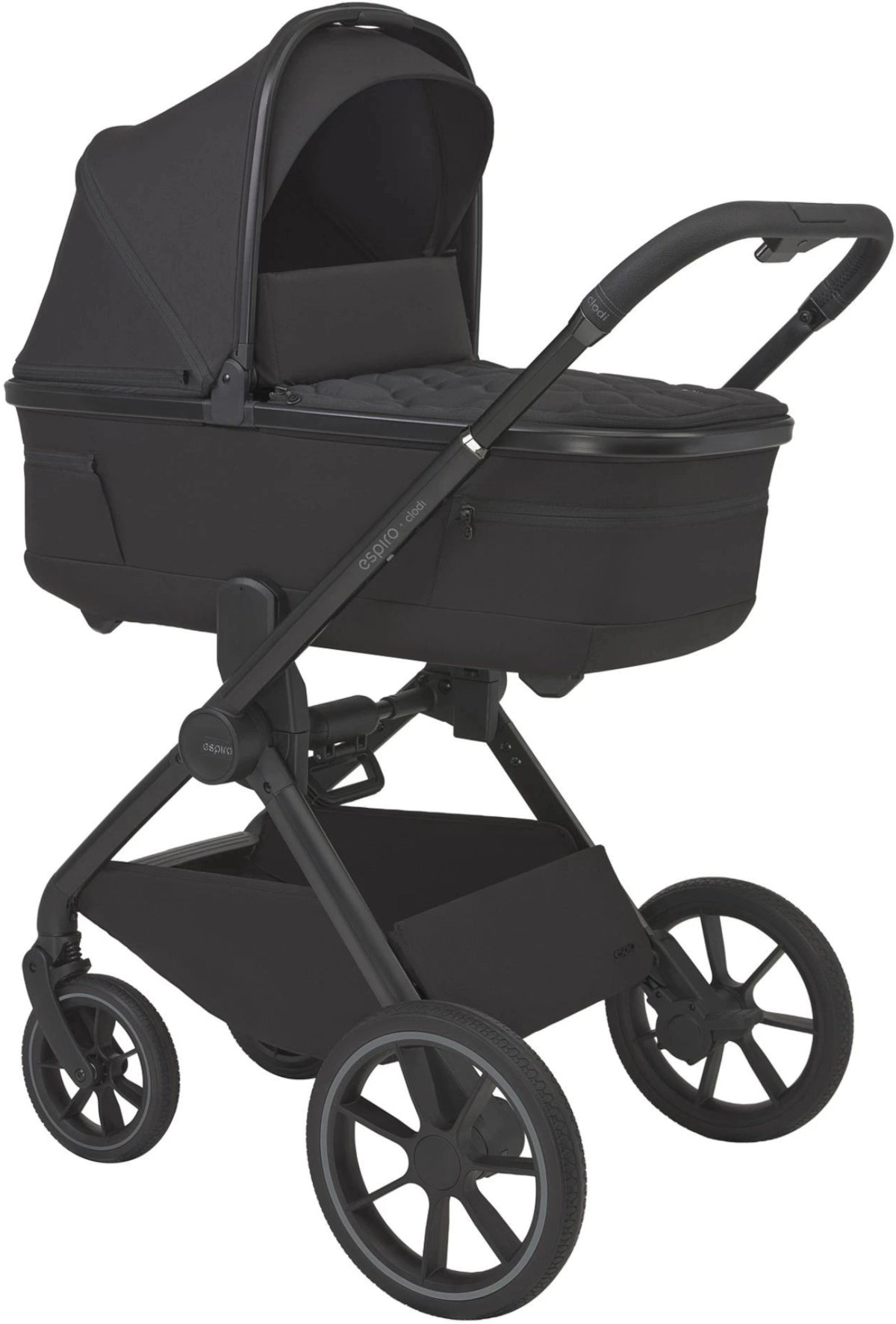 Espiro Clodi universalus vežimėlis 2in1 - Trendy Black