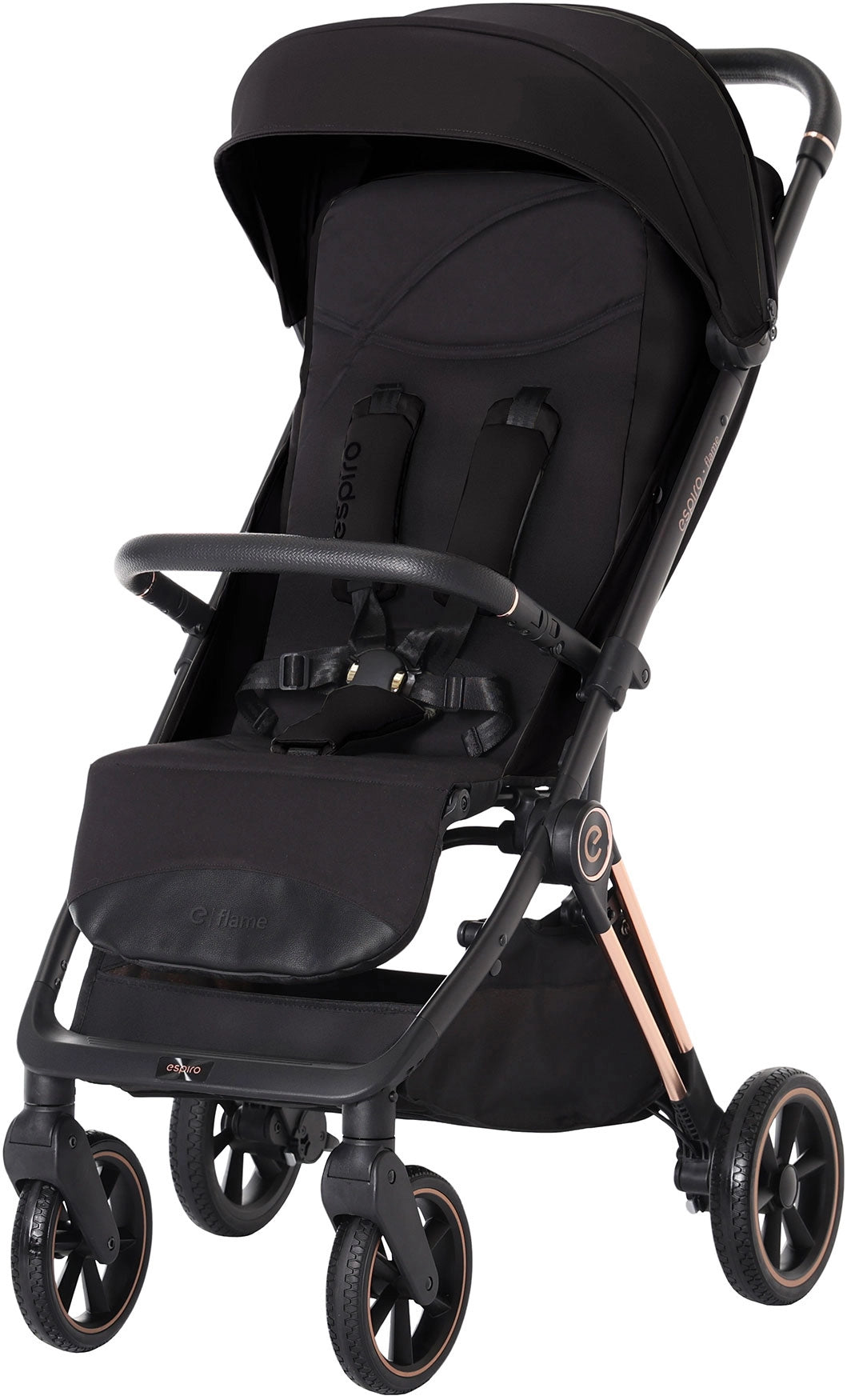 Espiro Flame sportinis vežimėlis - Timeless Black
