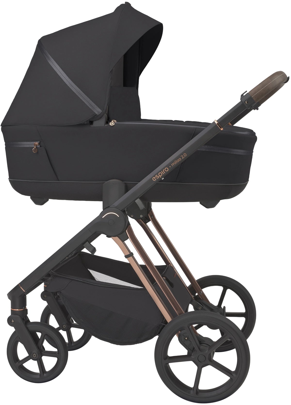 Espiro Miloo 2.0 universalus vežimėlis 2in1 - Diamond Black