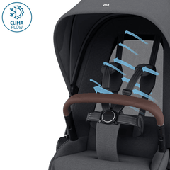 Maxi Cosi Fame vežimėlis 2in1 - Twillic Graphite