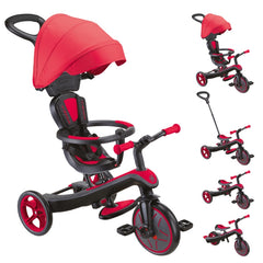 Globber triratukas Trike Explorer 4in1 - Raudonas