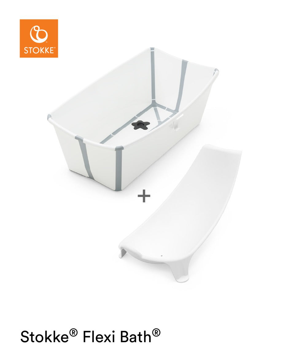 STOKKE vonelės komplektas FLEXI BATH su gultuku White
