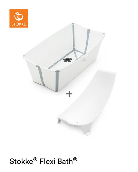 STOKKE vonelės komplektas FLEXI BATH su gultuku White