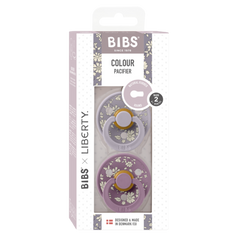 BIBS x Liberty 2vnt. čiulptukų rinkinys 2 dydis (6 - 18 mėn.) - Spalva -  Capel Fossil Grey Mix