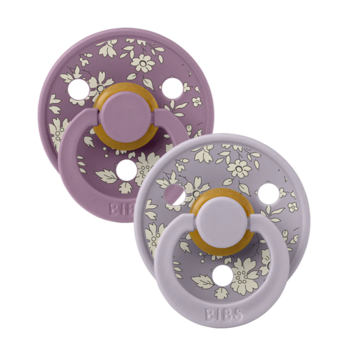 BIBS x Liberty 2vnt. čiulptukų rinkinys 2 dydis (6 - 18 mėn.) - Spalva -  Capel Fossil Grey Mix