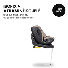 Tutis Beno 360+  (40–150 cm) autokėdutė su ISOFIX baze - Spalva - Latte