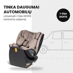 Tutis Beno 360+  (40–150 cm) autokėdutė su ISOFIX baze - Spalva - Latte